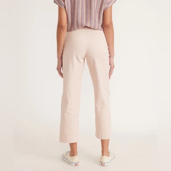 Marine Layer NEW Bridget Slim Wide Leg Crop Peach Whip Cropped size 4 - Picture 9 of 16